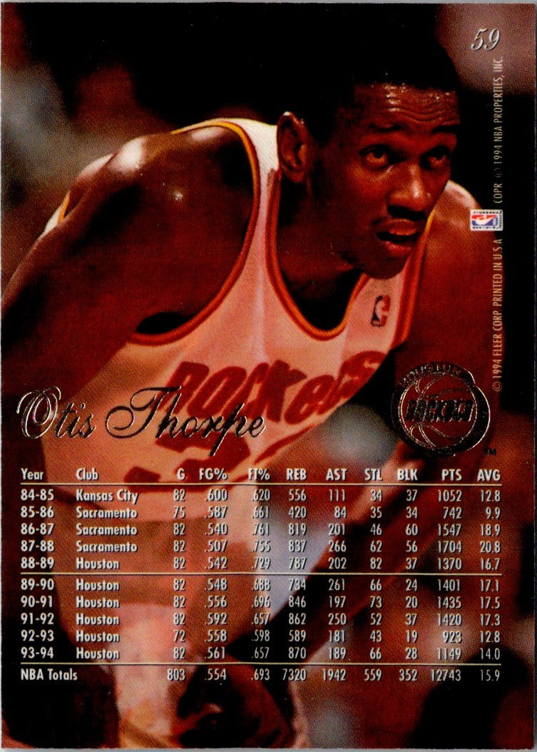 1994 Fleer European Houston Rockets