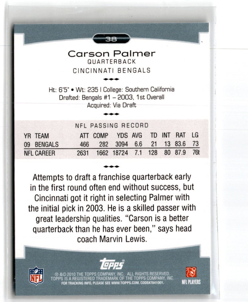 2010 Topps Platinum Carson Palmer