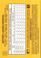 1987 Donruss Jeff Dedmon #314