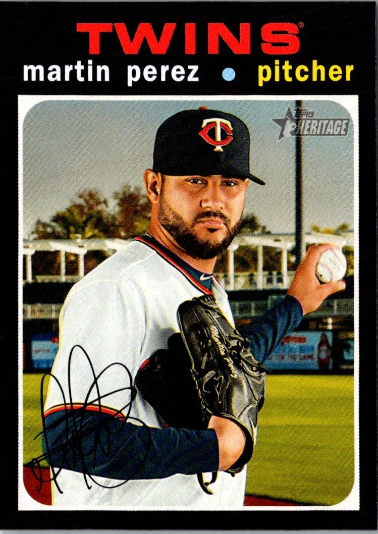 2020 Topps Heritage Martin Perez