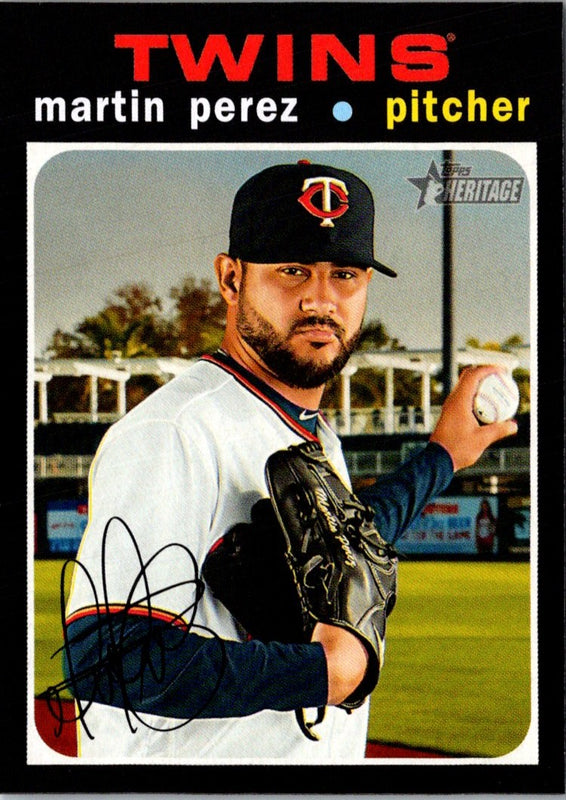 2020 Topps Heritage Martin Perez #309
