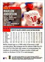 2000 Topps MVP Promotion Marlon Anderson #341