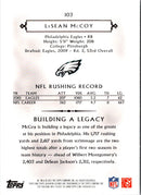 2011 Topps Gridiron Legends LeSean McCoy