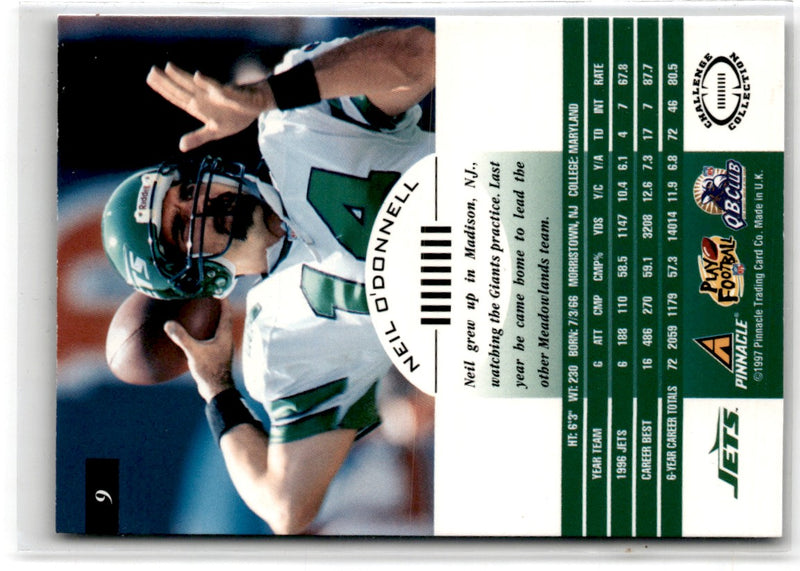 1997 Pinnacle Inscriptions Neil O'Donnell