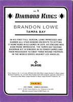 2021 Donruss Holo Purple Brandon Lowe #1
