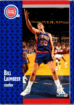 1991 Fleer Bill Laimbeer #62