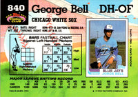 1992 Stadium Club George Bell #840