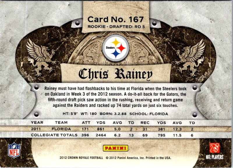 2012 Panini Chris Rainey