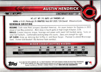 2022 Bowman Draft Baseball Chrome Austin Hendrick #BDC-61 Rookie