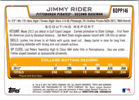 2012 Bowman Draft Picks & Prospects Jimmy Rider #BDPP146