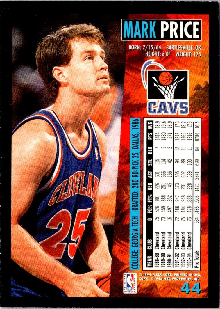 1994 Fleer Team Leaders Scottie Pippen/Mark Price/Jamal Mashburn