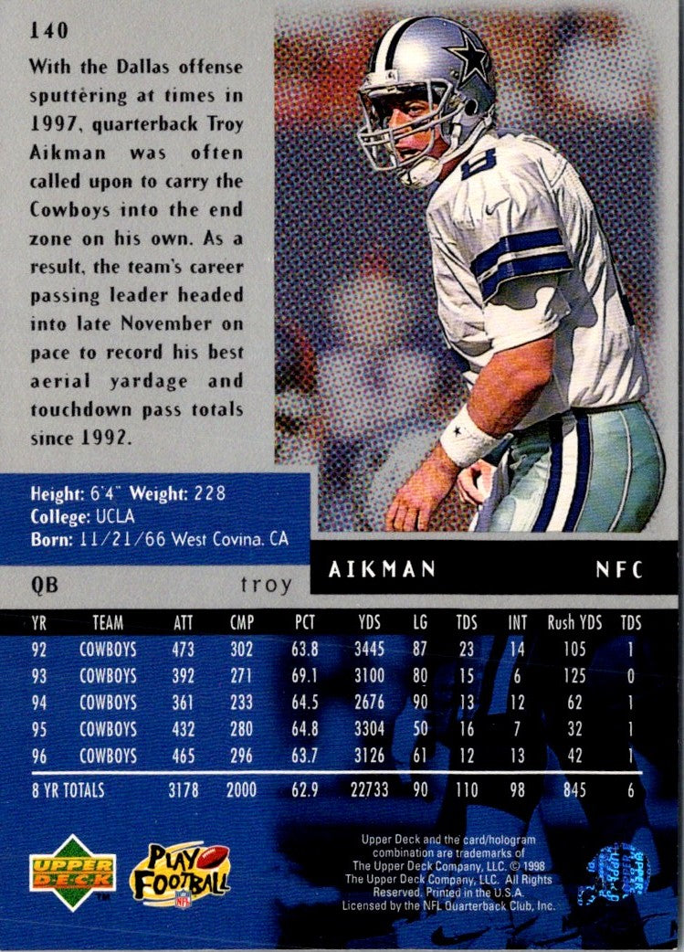 2000 Upper Deck Troy Aikman