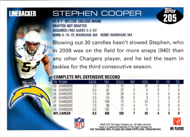 2010 Topps Stephen Cooper
