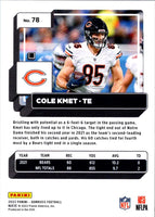 2022 Donruss Cole Kmet #78
