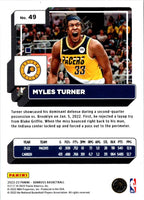 2022 Donruss Myles Turner #49