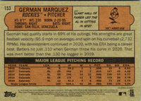 2021 Topps Heritage Red German Marquez #153