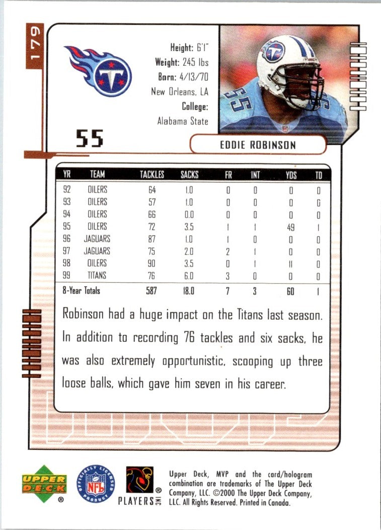 2000 Upper Deck MVP Eddie Robinson