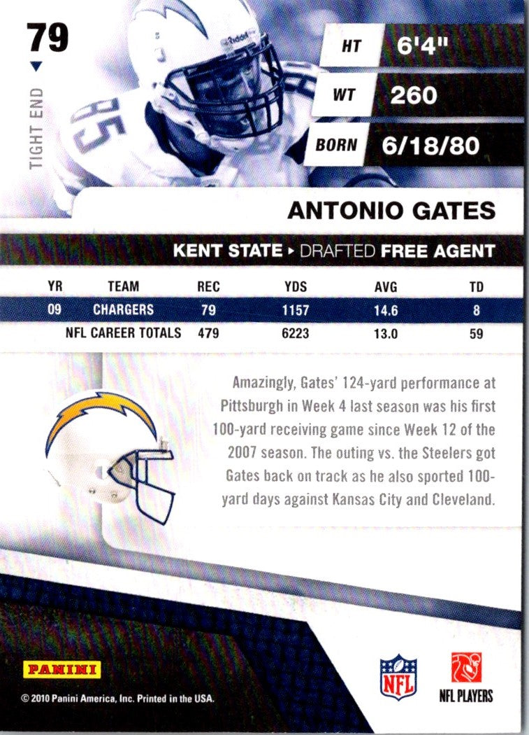 2010 Panini Absolute Memorabilia Antonio Gates