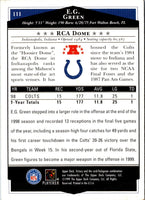 1999 Upper Deck Victory E.G. Green #111