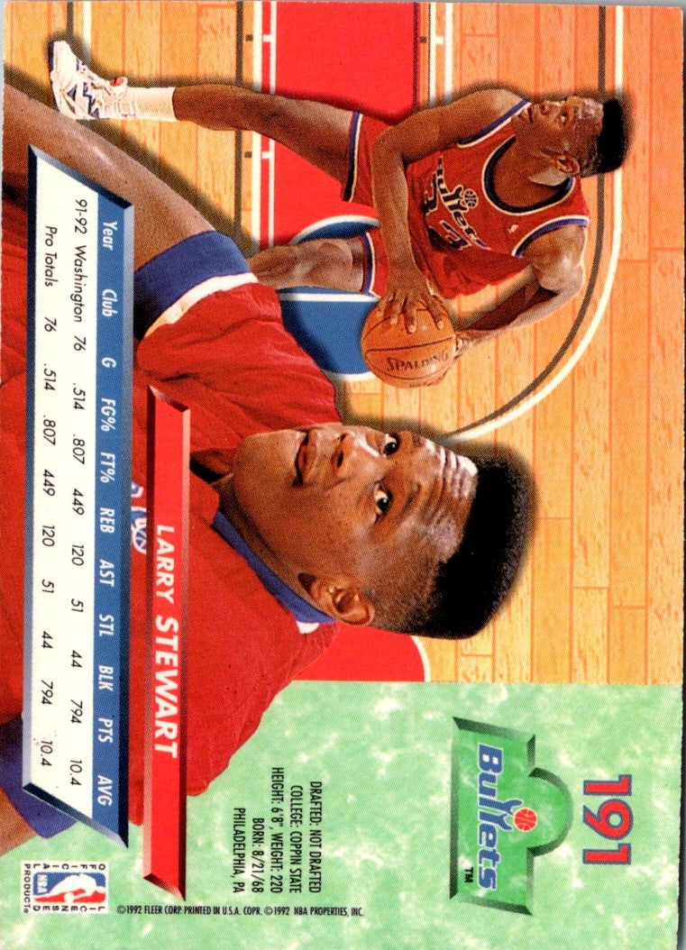 1992 Ultra Larry Stewart