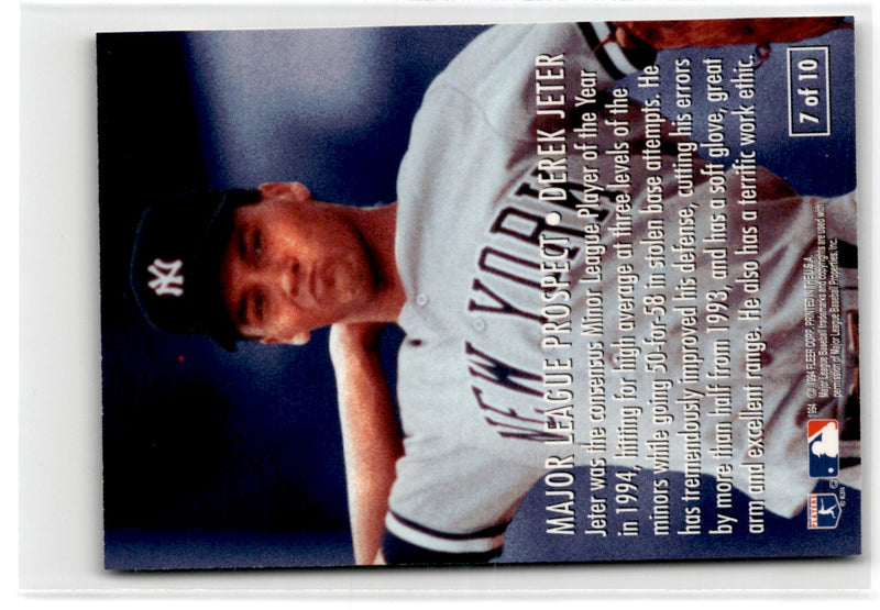 1993 Fleer Excel League Leaders Derek Jeter