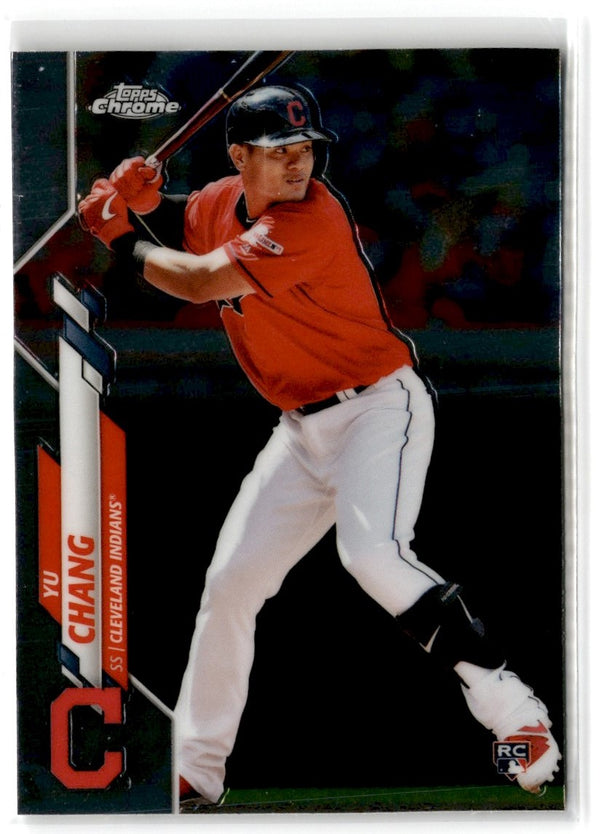 2020 Topps Chrome Yu Chang #173 Rookie