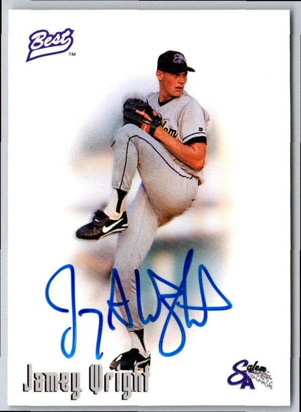 1996 Best Autographs Jamey Wright #NNO Autograph