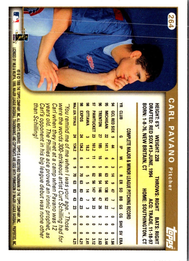 1999 Topps Carl Pavano