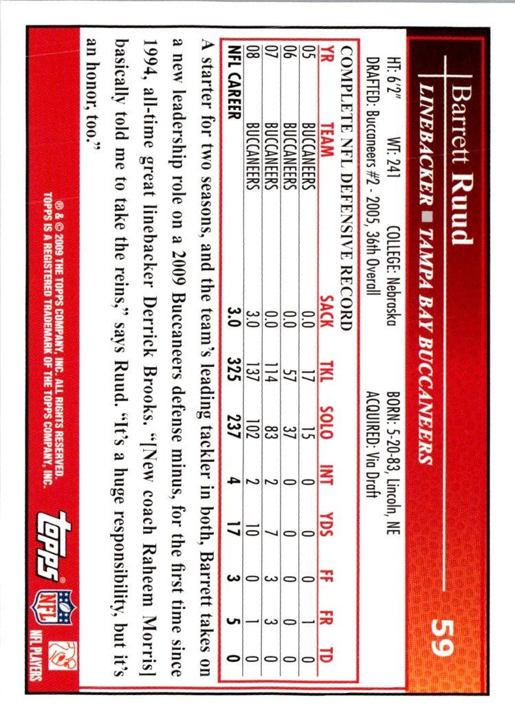 2009 Topps Barrett Ruud
