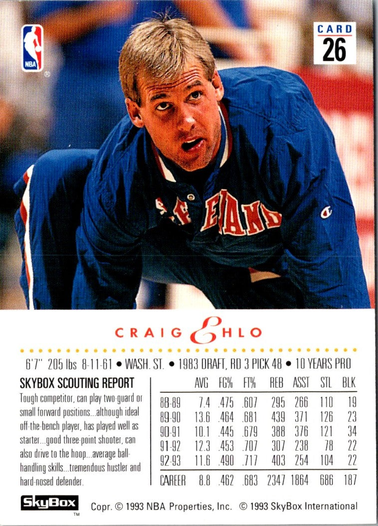 1993 SkyBox Craig Ehlo