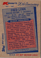 1982 Topps Kmart 20th Anniversary Fred Lynn #27