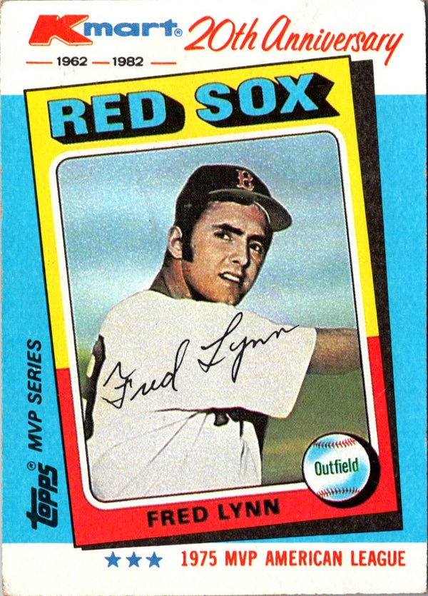 1982 Topps Kmart 20th Anniversary Fred Lynn #27