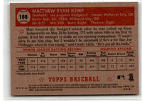2006 Topps 1952 Edition Signatures Matt Kemp #52S-MK