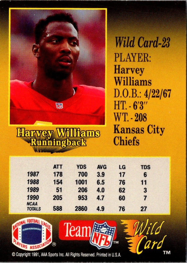 1991 Wild Card Harvey Williams