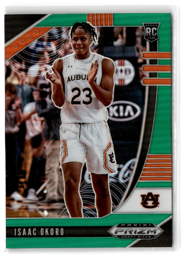 2020 Panini Prizm Draft Picks Collegiate Green Isaac Okoro #44