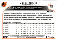 2022 Topps Chrome John Means #176