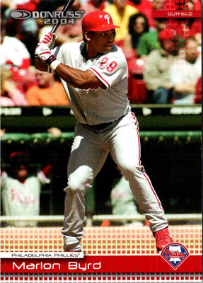 2004 Donruss Press Proofs Red Marlon Byrd #327