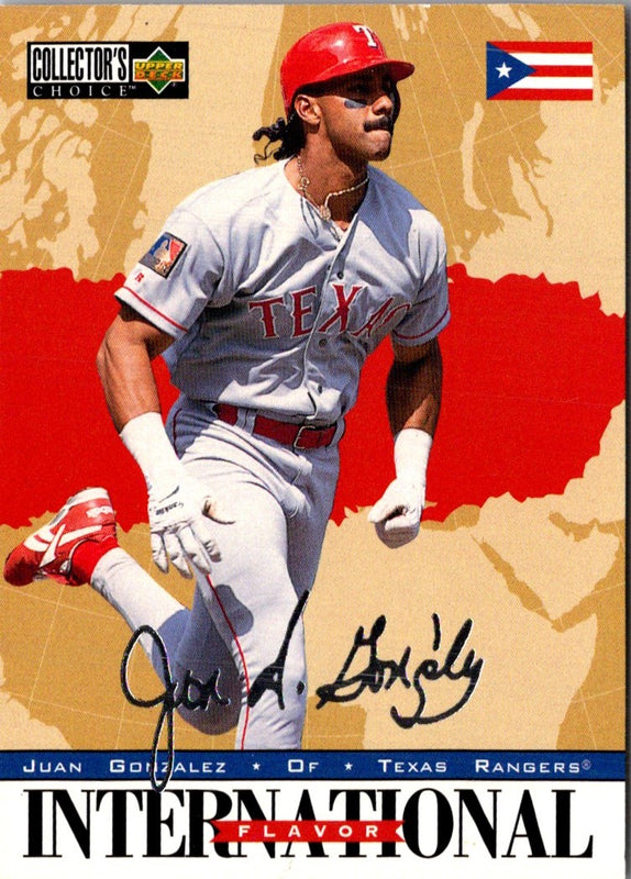 1996 Collector's Choice Signature Juan Gonzalez #338