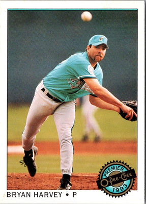 1993 O-Pee-Chee Premier Bryan Harvey #90