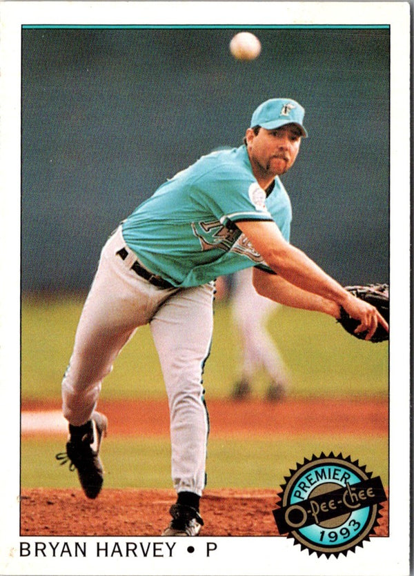 1993 O-Pee-Chee Premier Bryan Harvey #90
