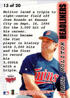 1997 Fleer Headliners Paul Molitor #13