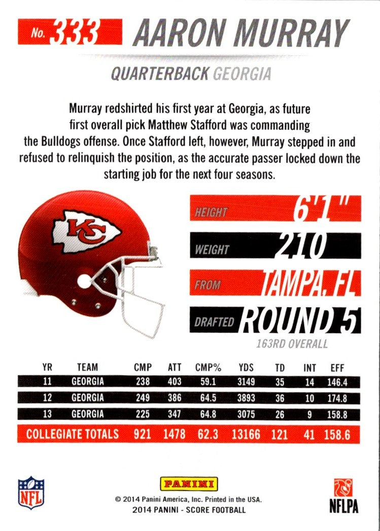 2014 Score Aaron Murray