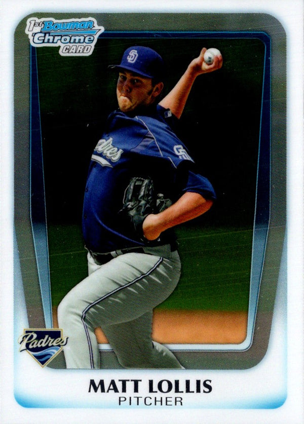 2011 Bowman Chrome Prospects Matt Lollis #BCP176