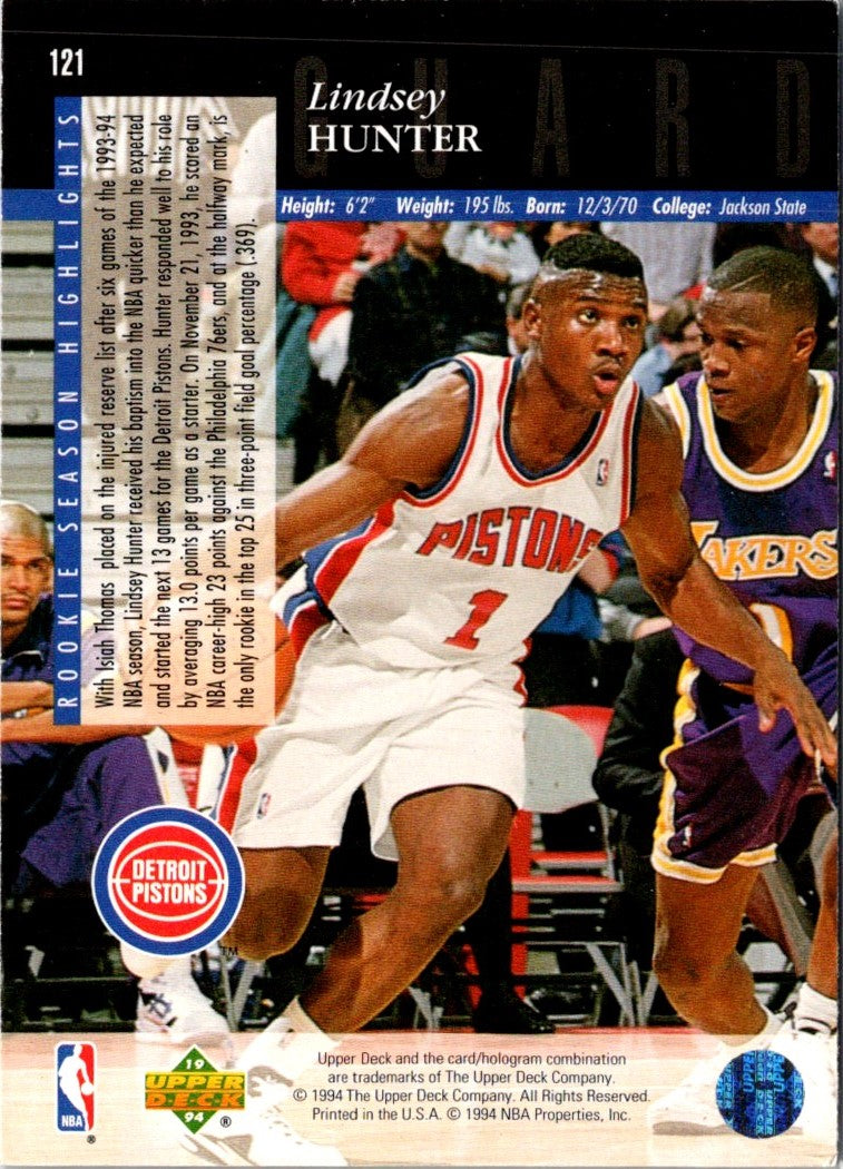 1993 Upper Deck Special Edition Lindsey Hunter