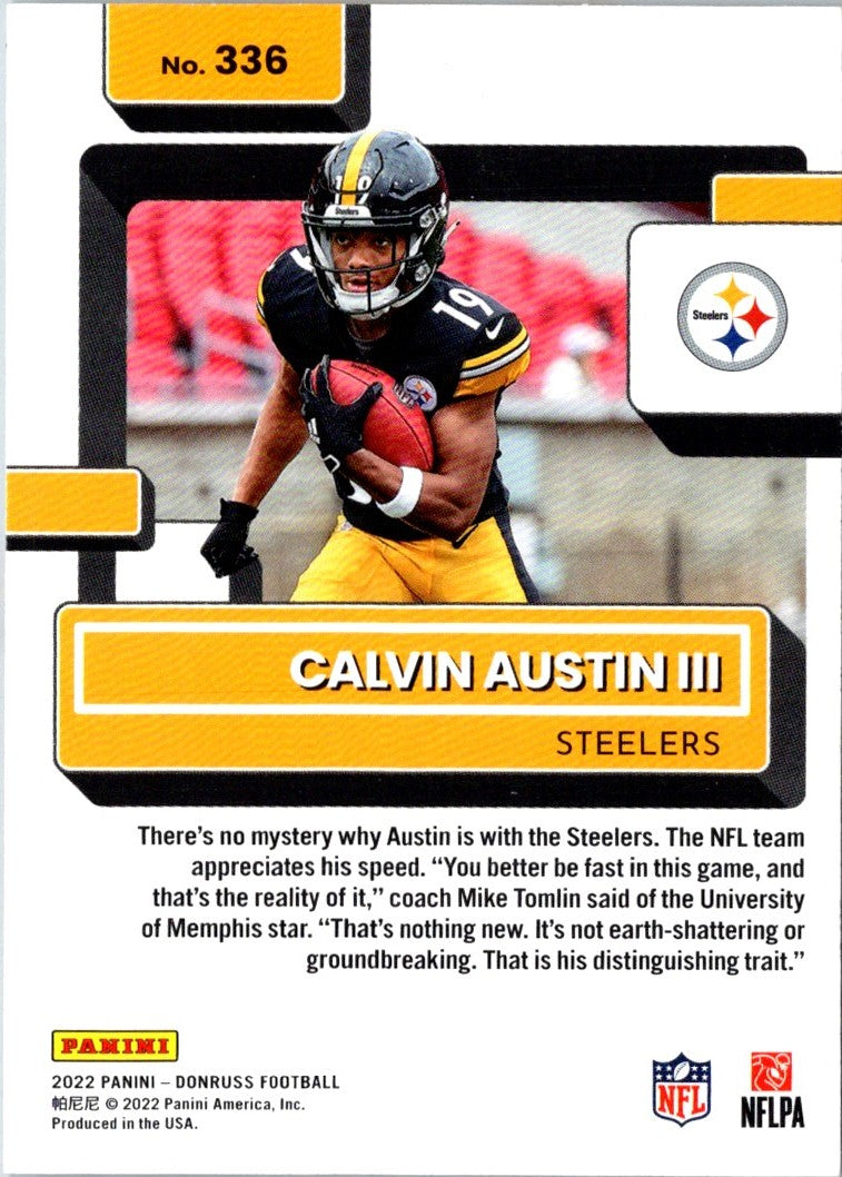 2022 Panini Calvin Austin III