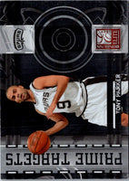 2009 Panini Timeless Treasures Championship Season Combos Materials Prime Tim Duncan/Tony Parker #5