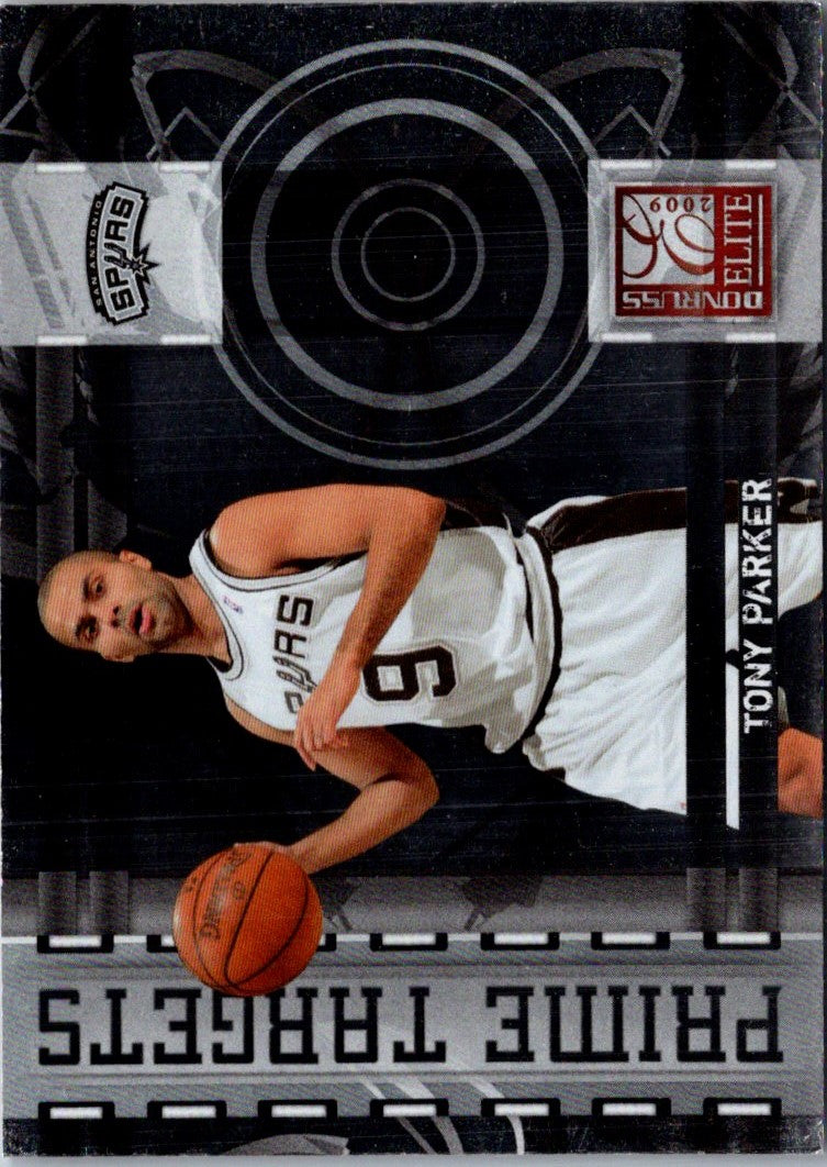 2009 Panini Timeless Treasures Championship Season Combos Materials Prime Tim Duncan/Tony Parker