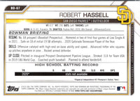 2021 Bowman Draft Robert Hassell #BD-67