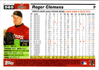 2005 Topps Roger Clemens #565