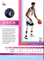 2017 Panini Status Justin Patton #104 Rookie